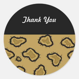 Adesivo Leopard Print Obrigado Sticker