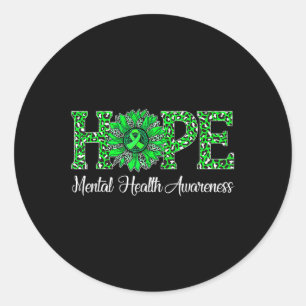 Adesivo Leopard Sunflower Hope Mental Health Awarness Gue