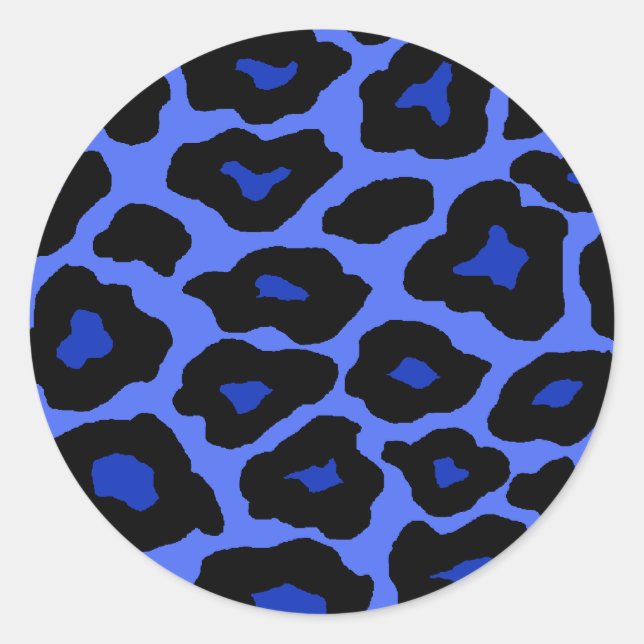 Adesivo Leopardo Azul (Frente)