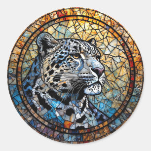 Adesivo Leopardo com Tons Quentes e Frios