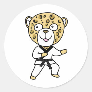 Adesivo Leopardo das artes marciais