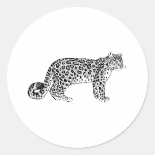 Adesivo Leopardo de neve