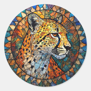 Adesivo Leopardo em Cores Vibrantes