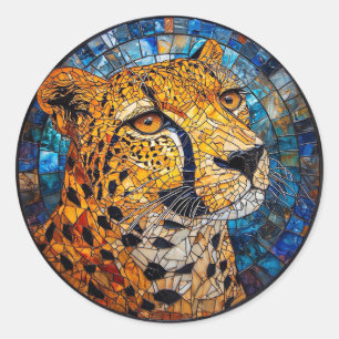 Adesivo Leopardo em Cores Vibrantes