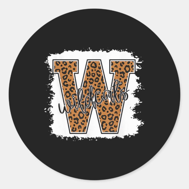 Adesivo Leopardo-Espírito De Cat School De Volta Às Menina (Frente)