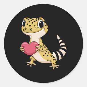 Adesivo Leopardo Gecko Namorados Amante de Animais