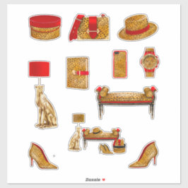 Adesivo Leopardo Imprime Decremente Mulher de Alta Moda Pl