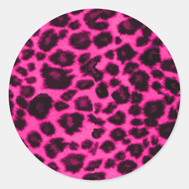 Adesivo leopardo rosa/preto (Frente)