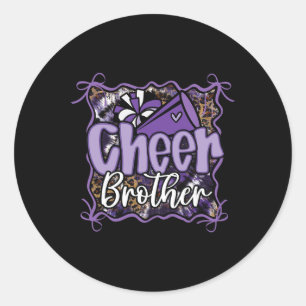 Adesivo Leopardo Roxo Coquete Cheer Irmão Cheerleader