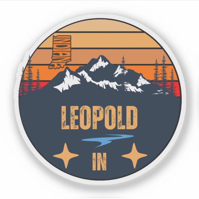 Adesivo Leopold, Indiana (Frente)