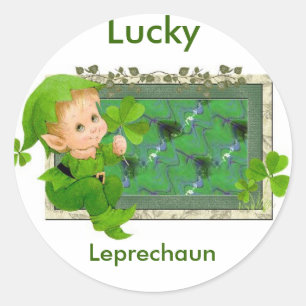Adesivo Leprechaun afortunado