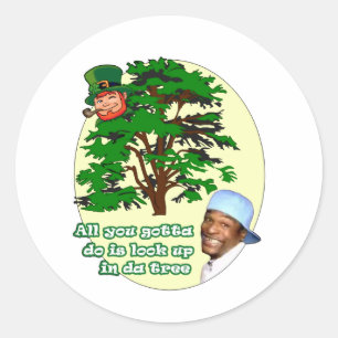 Adesivo Leprechaun da árvore