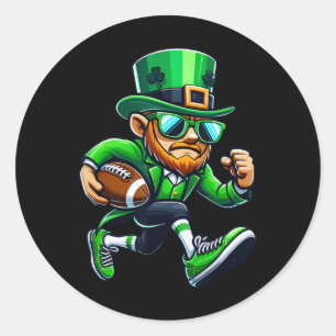 Adesivo Leprechaun Jogando Futebol Dia de São Patrício Esp