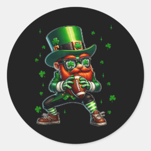 Adesivo Leprechaun Jogando Futebol Dia de São Patrício Esp