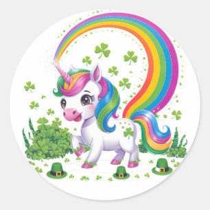 Adesivo Lepricor de Dia de São Patrício Shamrock da Unicór