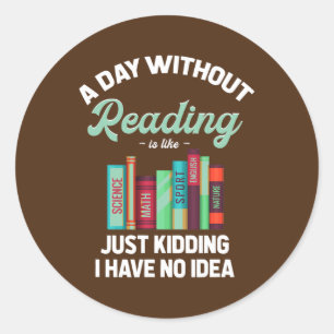 Adesivo Ler é como Bookworm Novel Bookworm