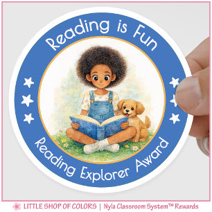 Adesivo Ler é Divertido Prêmio Reading Explorer