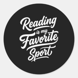 Adesivo Ler é o esporte favorito do bibliófilo bibliotecár