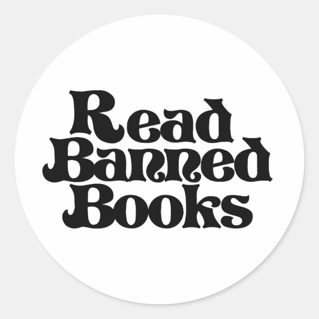 Adesivo Ler Livros Banidos (Frente)