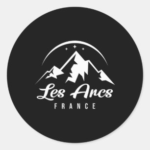 Adesivo Les Arcs France Ski Resort Skiboeboard Sou