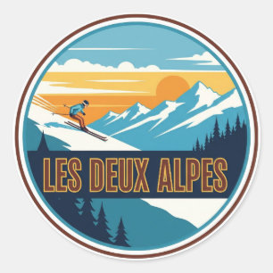 Adesivo Les Deux Alpes França Viagem