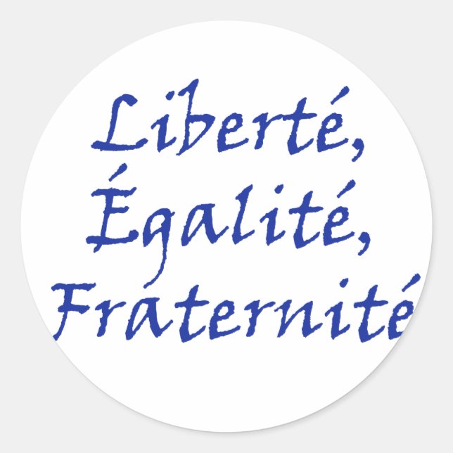 Adesivo Les Misérables Love: Liberté, Égalité, Fraternité (Frente)
