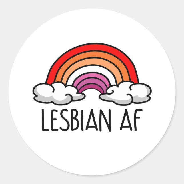 ADESIVO LESBIAN AF (Frente)