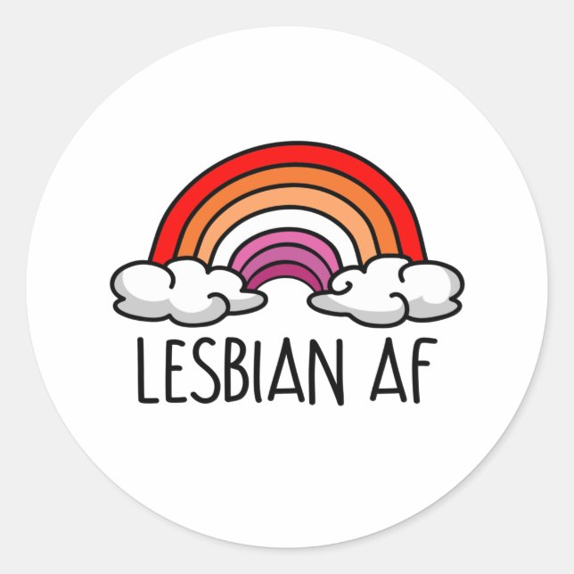 ADESIVO LESBIAN AF (Frente)