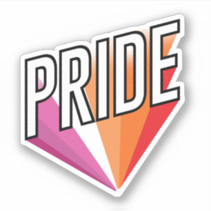 Adesivo Lesbian Pride Burst