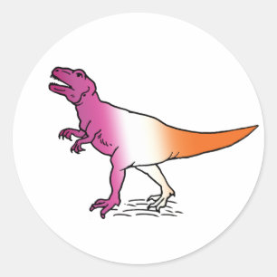 Adesivo LESBIAN PRIDE DINOSAUR T Shirt