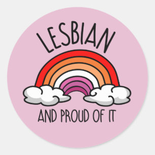 Adesivo LESBIANO E ORGULHO DA T-Shirt