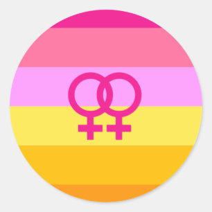 Adesivo Lésbica Dawn Pride WLW