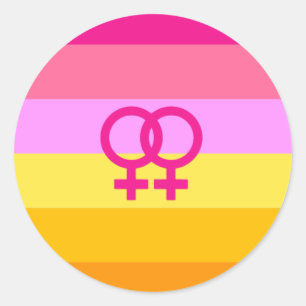 Adesivo Lésbica Dawn Pride WLW