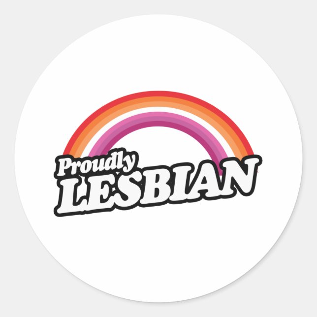 Adesivo Lésbica e Orgulhosa (Frente)