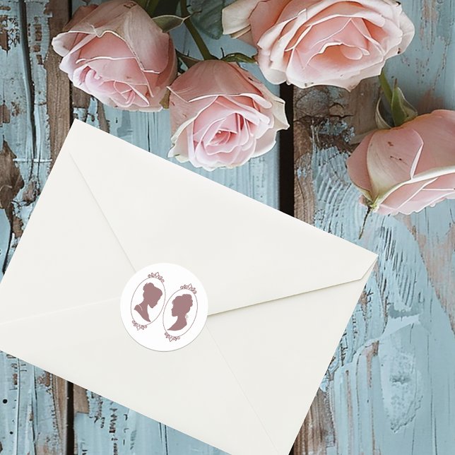 Adesivo Lésbicas Brides Regência Rosas Rosa (Criador carregado)