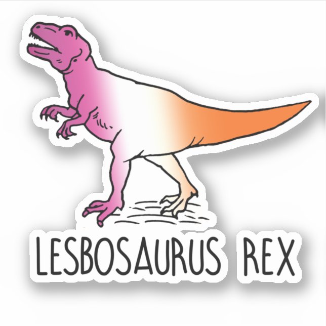 Adesivo Lesbosaurus Rex (Frente)