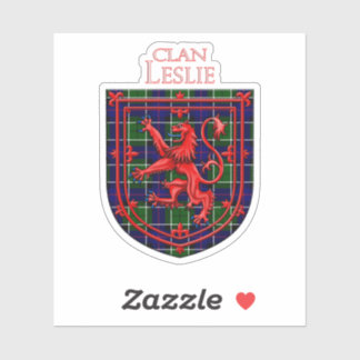 Adesivo Leslie Tartan Scottish Plaid Lion Rampant