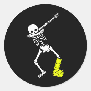 Adesivo Lesões Engraçadas Dabbing Skeleton quebrado