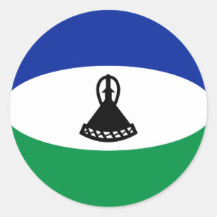 Adesivo Lesoto Fisheye Flag Sticker
