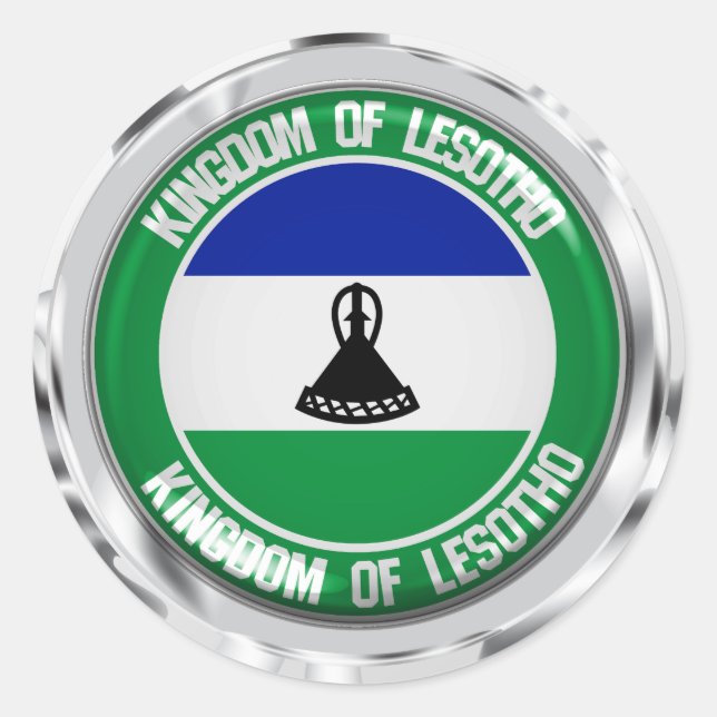 Adesivo Lesoto Round Emblem (Frente)