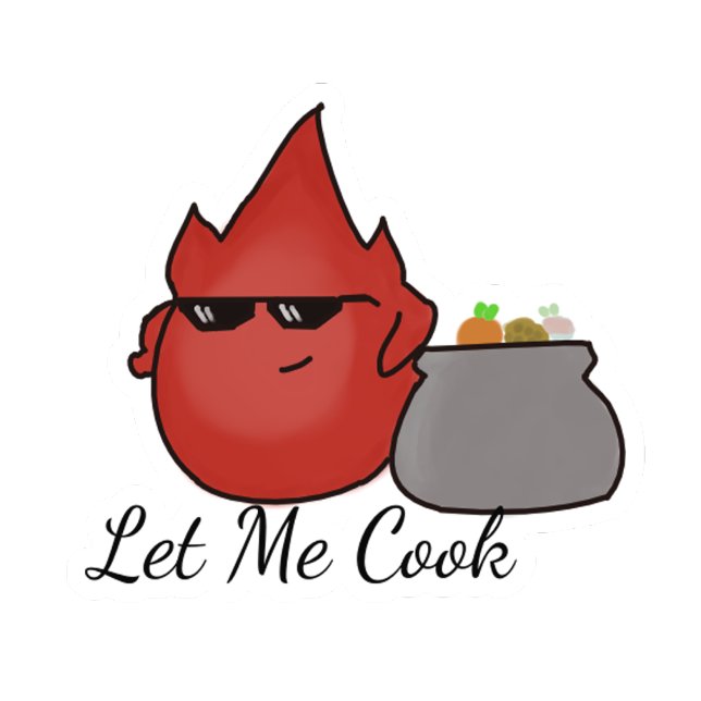 Adesivo Let Me Cook Sticker (Criador carregado)