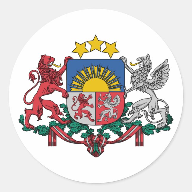 Adesivo Letónia, Letónia (Frente)