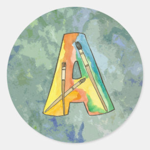 Adesivo Letra A Art Sticker
