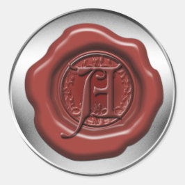 Adesivo Letra A de cera de vedação vermelha