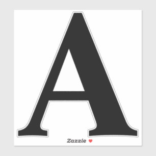 Adesivo Letra adesiva alfabética de 8 polegadas adesiva
