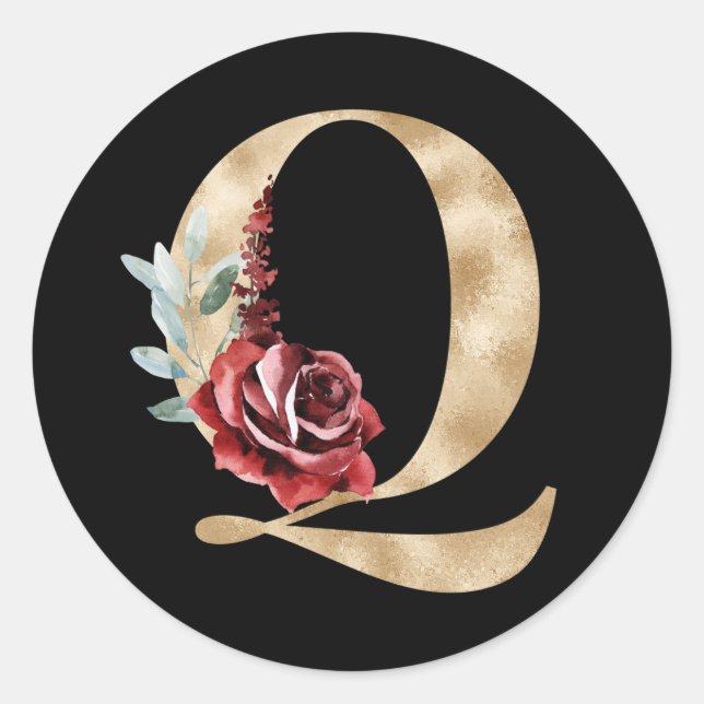 Adesivo Letra adesiva Q das iniciais dos feriados de inver (Frente)