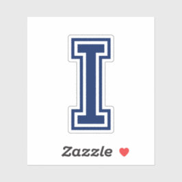 Adesivo Letra colorida personalizada I esportista alfabeto