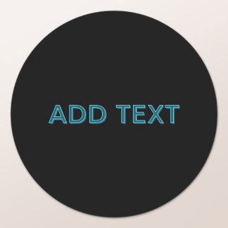 Adesivo Letra com destaque editável com sombra suspensa