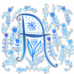 Adesivo Letra d-gota-d-água A