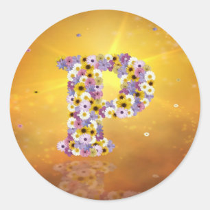 Adesivo Letra de Flor P